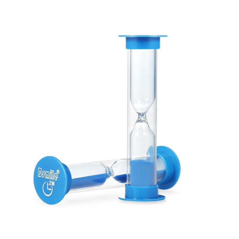 Dsmile 2 Minute Sand Timer Plastic Hourglass for Games Classroom Home Office Kitchen Brush Teeth Use, Set of 20 - Image 2